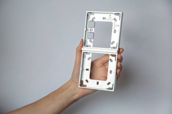 Montageframe Dubbel zilver