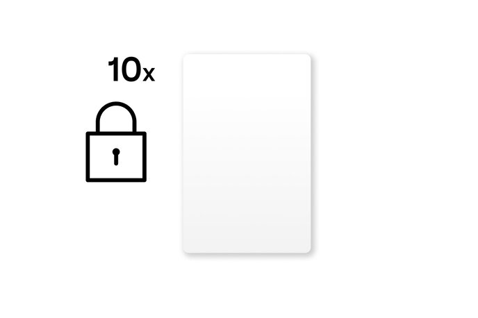 Encrypted NFC Smart Cards White Set - 10 pieces