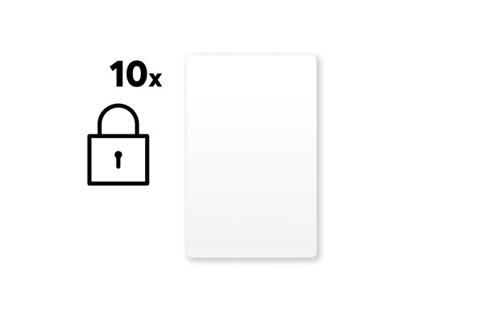 NFC Smart Card crittografate bianche (10 pz.)