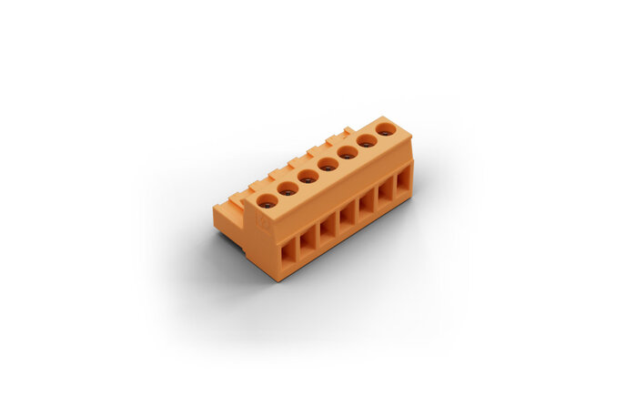 Screw-Plug Terminal Orange 7-Pin