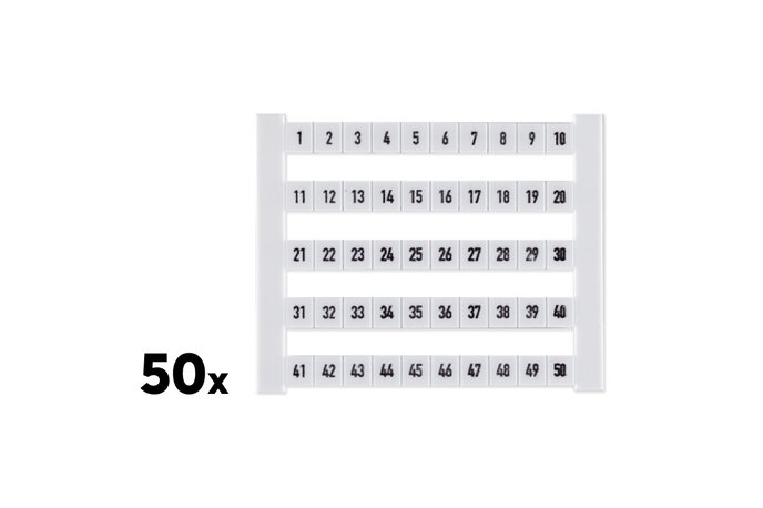 Terminal Block Lables 1-50