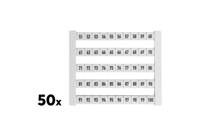 Weidmüller Terminal Markers DEK 51-100 (50 pcs.)