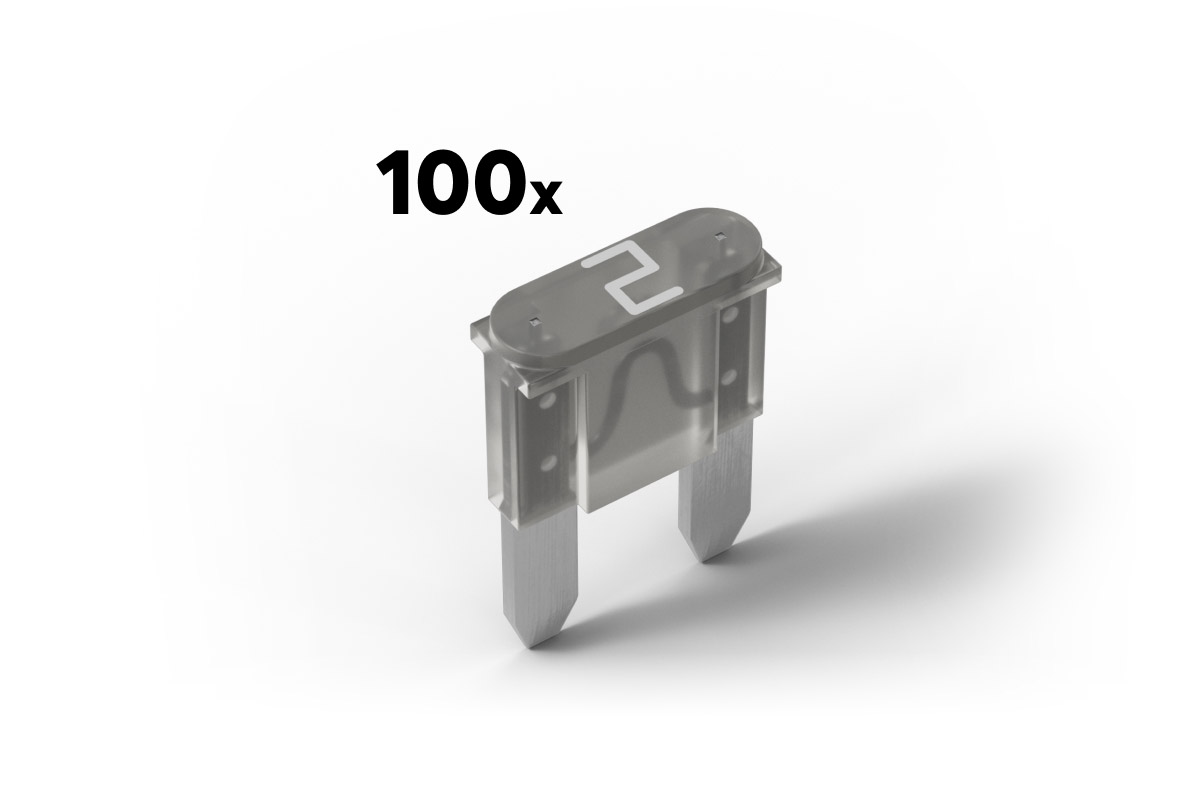 Fuse 2A for Power Supply & Backup (100pcs.)