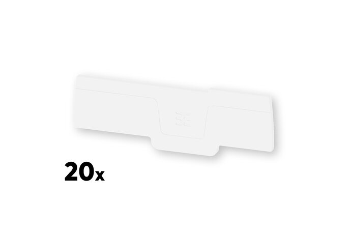 Weidmüller End Plate for SEP 4C 2.5 White (20 pcs.)