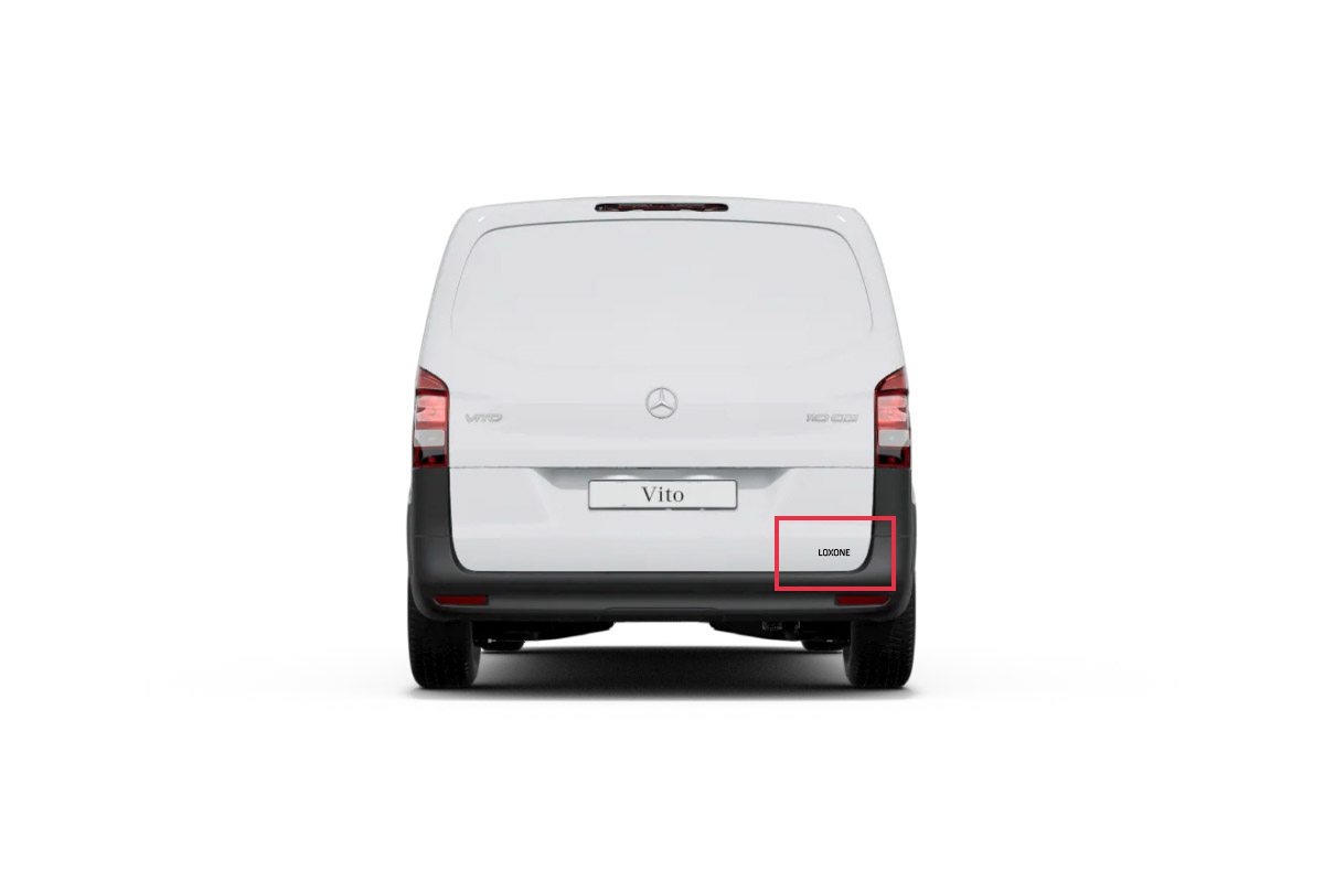 Autoaufkleber Logo S in Schwarz