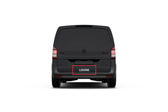 Car Sticker Logo M in White