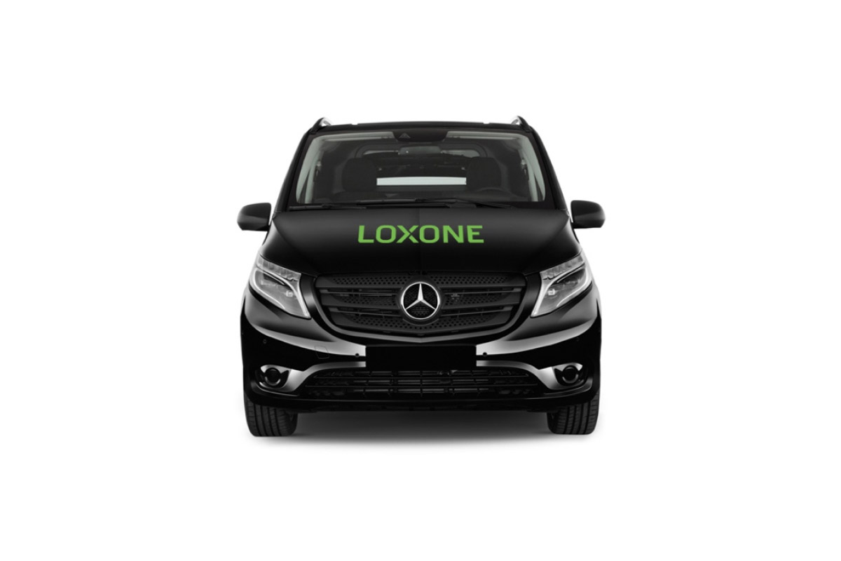Naklejka na auto z logo L w kolorze zielonym