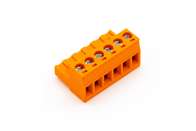 Screw-Plug Terminal Orange 6-Pin