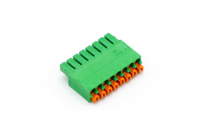 Push Plug-In Terminal Green 8-Pin