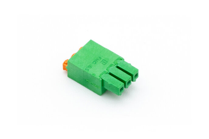 Push Plug-In Terminal Green 3-Pin